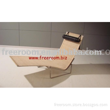 rattan lounge chair